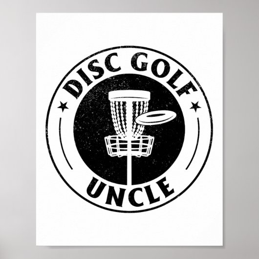 Poster Disc Golf Uncle - Disc Golfing Uncle Disc Golf Pla (Devant)