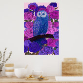 Poster Discerning Owl (Cuisine)