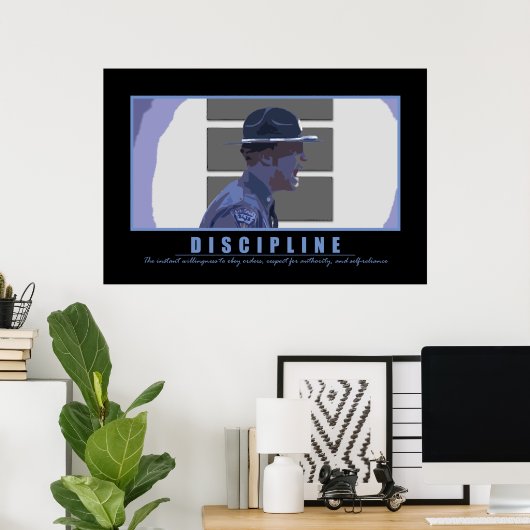 Poster Discipline (Bureau à domicile)