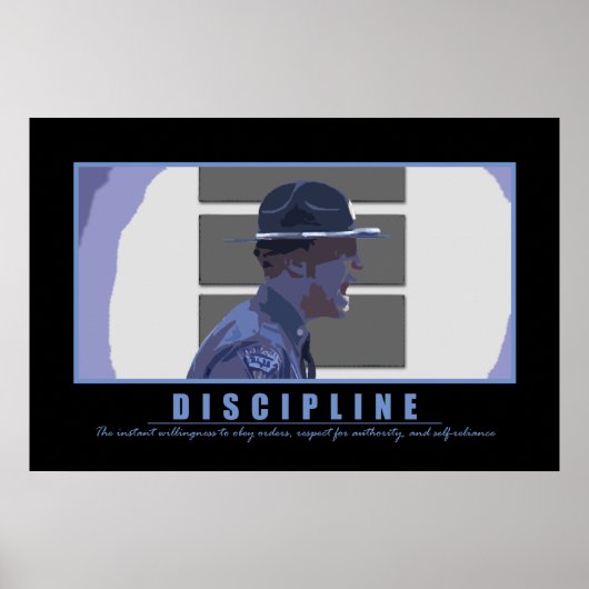 Poster Discipline (Devant)