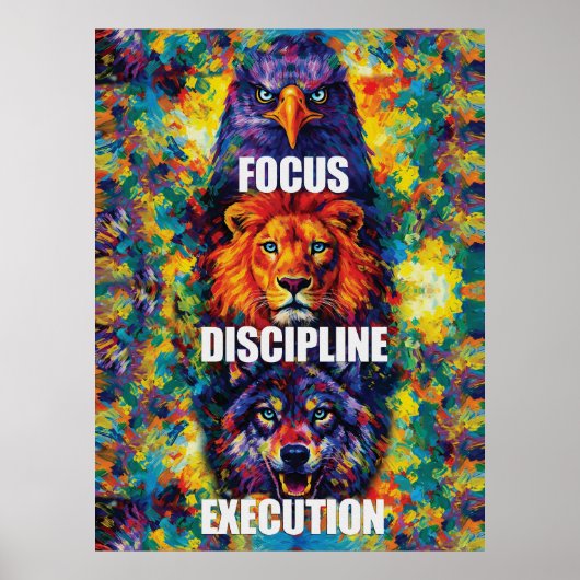 Poster Discipline de mise au point Exécution Aigle Lion L (Devant)