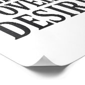 Poster Discipline des femmes sur le désir _ Motivation st (Coin)