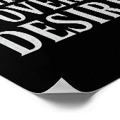 Poster Discipline sur le désir _ Citation motivationnelle (Coin)