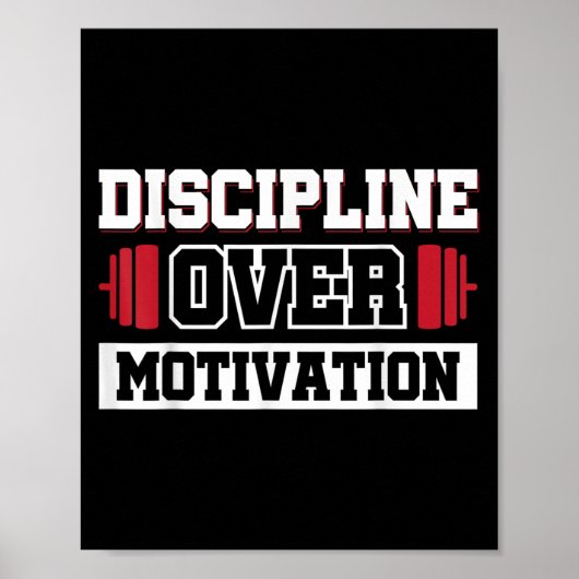 Poster Discipline sur motivation (Devant)