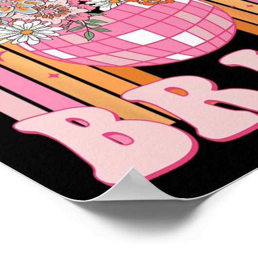 Poster Disco Bride Bridesmaid Retro Rainbow Bachelorette (Coin)