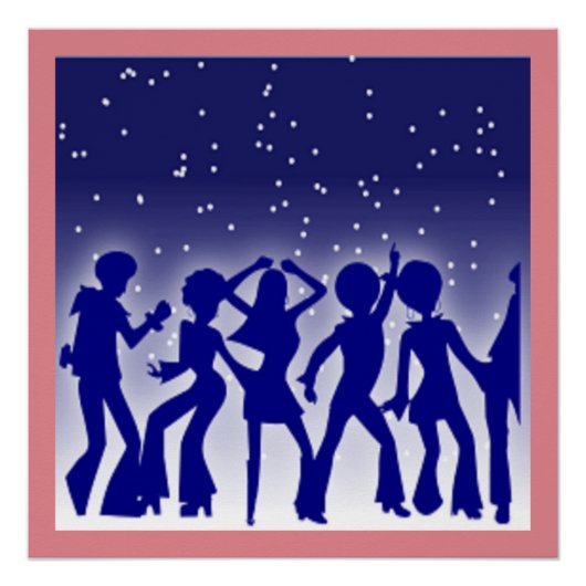 POSTER DISCO DANSEURS (Devant)