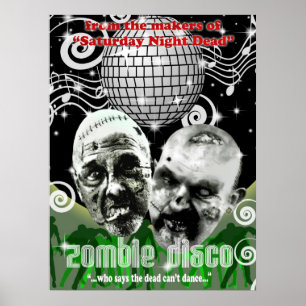 Poster disco de zombi