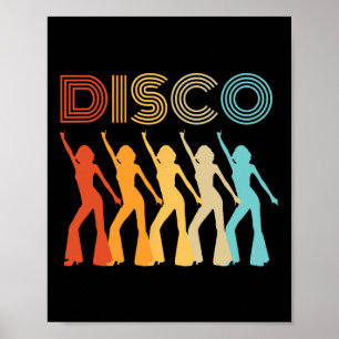 Poster Disco Diva Fête à thème les années 70 Retro Vintag