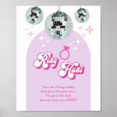 Poster Disco Groove Ring Fête des mariées Jeu (Devant)