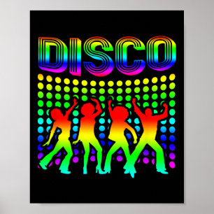 Poster Disco les années 70 Disco Thème Vintage Retro Danc