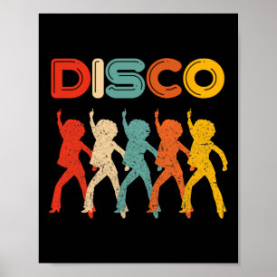 Poster Disco les années 70 Disco Thème Vintage Retro Danc