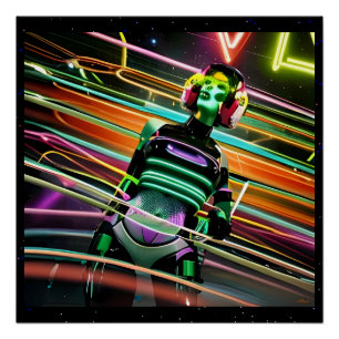 Poster Disco spatial zombie