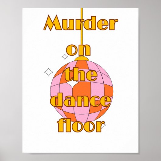 Poster Disco sur la piste de danse (Devant)