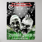 Poster disco zombie (Devant)