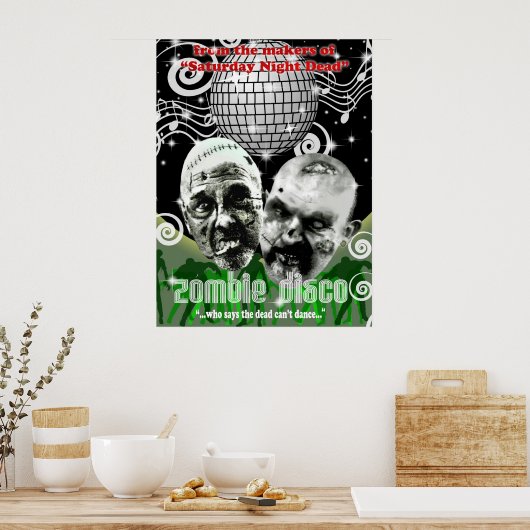 Poster disco zombie (Cuisine)
