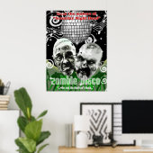 Poster disco zombie (Bureau à domicile)