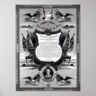 Poster Discours d'adieu du général Robert E. Lee