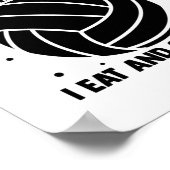 Poster Discours de volley-ball | Cadeaux d'équipe de joue (Coin)