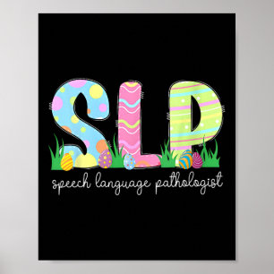 Poster Discours du printemps Pathologiste Easter Bunny Sl
