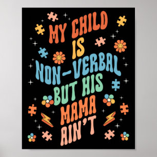 Poster Discours non verbaux non verbaux autistes non verb