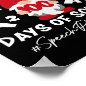 Poster Discours Pathologiste Slp 100 Jours De L'École 100 (Coin)