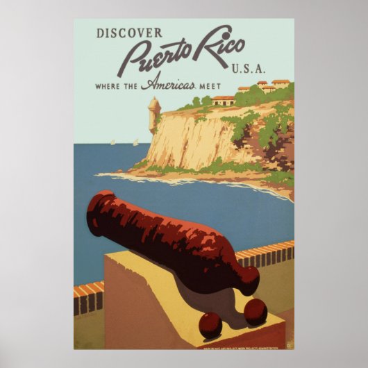 Poster Discover Puerto Rico (Devant)