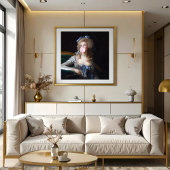 Poster Discrète au bubble gum rose