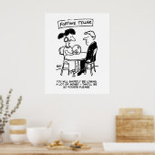 Poster Diseur de bonne aventure prédit une perte financiè (Cuisine)