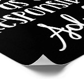 Poster Disguised As A Resnsible Adult, Funny Quotes (Coin)