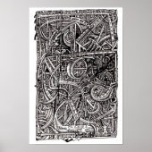 Poster Disjonction, Dessin d'encre (Devant)