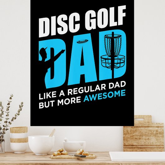 Poster Disk Golf papa (Cuisine)