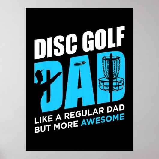 Poster Disk Golf papa (Devant)
