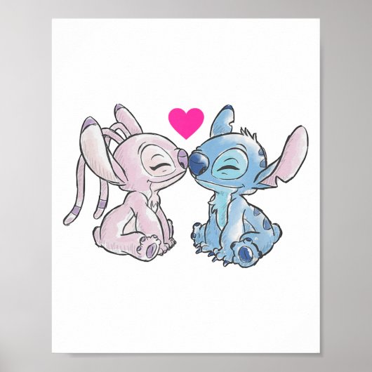 Poster Disney Lilo & Stitch Valentines Day Stitch &am (Devant)