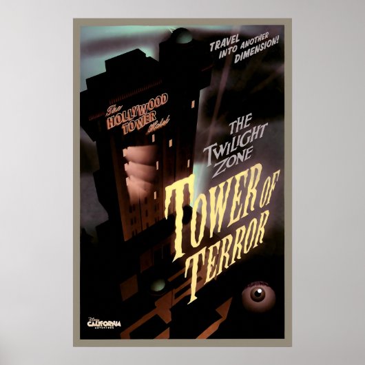 Poster Disney Parks Twilight Zone Tower of Terror (Devant)