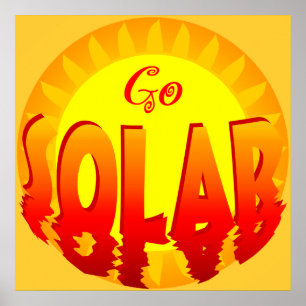 Poster Disparaissent l'affiche à énergie solaire