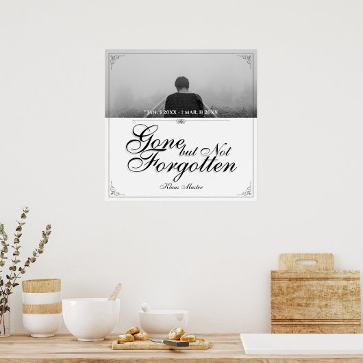 Poster Disparu mais pas oublié - Classique (Cuisine)