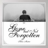 Poster Disparu mais pas oublié - Classique (Devant)