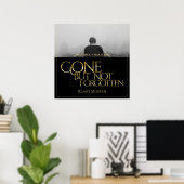 Poster Disparu mais pas oublié - Or foncé (Bureau à domicile)