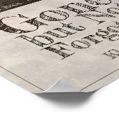 Poster Disparu mais pas oublié - Vintage (Coin)