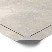 Poster Disparu mais pas oublié - Vintage (Coin)