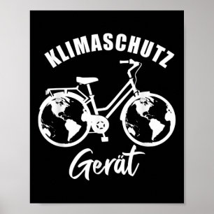 Poster Dispositif de protection du climat, Cadeau de vélo