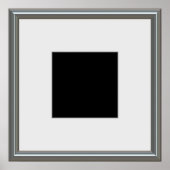 Poster disposition du cadre d'image argent (Devant)
