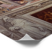 Poster Disputation du Saint Sacrement par Raphael (Coin)