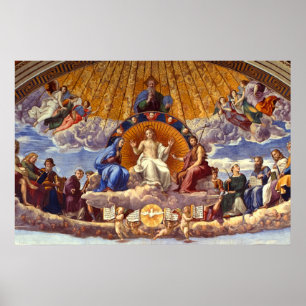 Poster Disputation du Saint Sacrement par Raphael