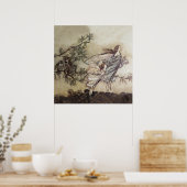Poster « Dispute des fées avec les oiseaux » par Arthur R (Cuisine)