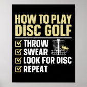Poster Disque cool Golf Art Pour Hommes Femmes Disque Gol (Devant)
