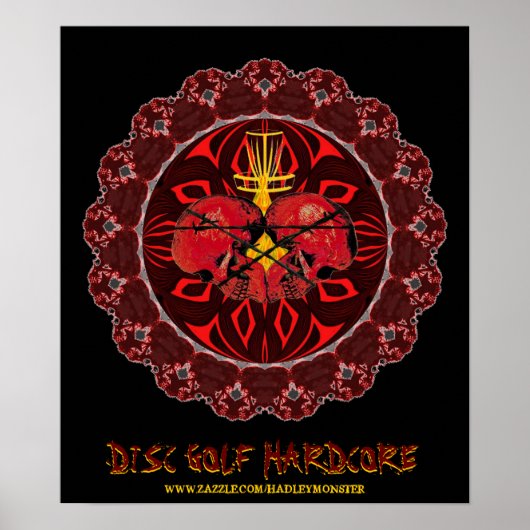 POSTER DISQUE DE GOLF HARDCORE (Devant)