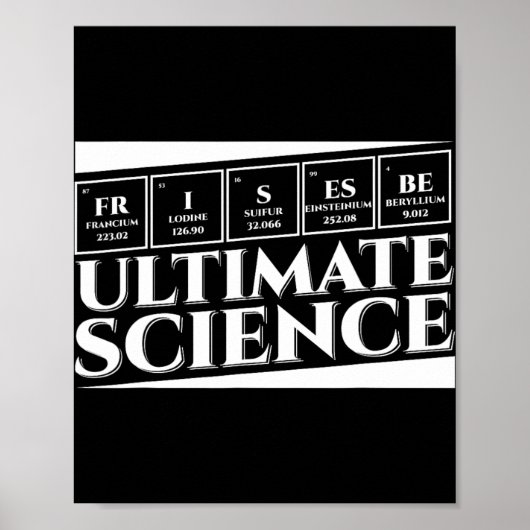 Poster Disque de golf ultime pour les amateurs de science (Devant)