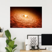 Poster Disque De Matériel Autour De Star Fu Orionis. (Bureau à domicile)