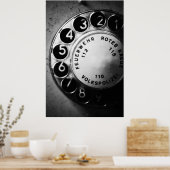 Poster Disque de sélection téléphonique (Cuisine)